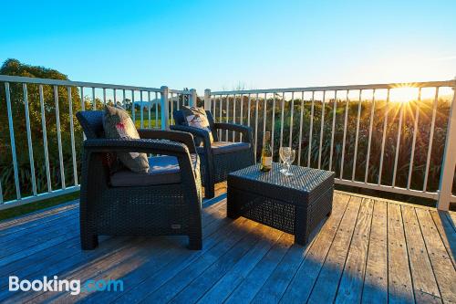 Apt mit Balkon. In Kaikoura