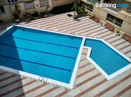 Terrace and wifi home in Pineda De Mar in superb location