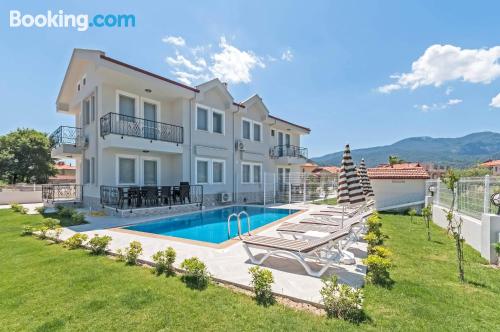 Amazing location and air in Dalyan with terrace and pool.