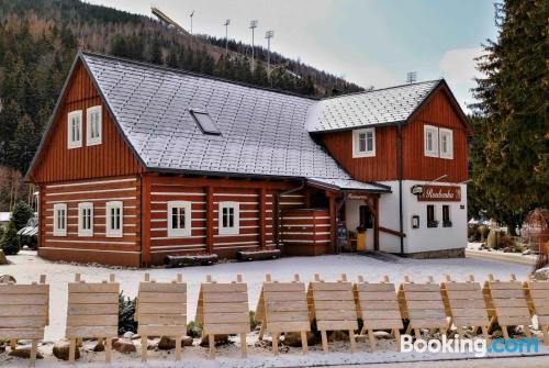 Appartement à Harrachov. Terrasse!.