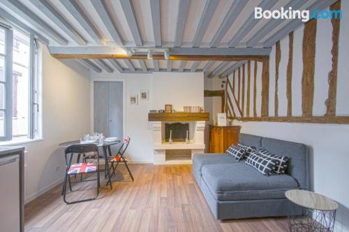 One bedroom apartment in Honfleur. Perfect location, internet