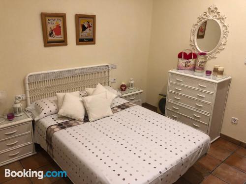 Cot available apartment with internet.