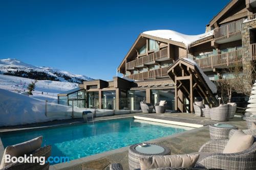 1 bedroom apartment home in Courchevel with internet and terrace.