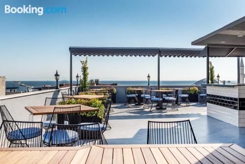 Ferienwohnung mit terrasse, ideal für zwei personen.