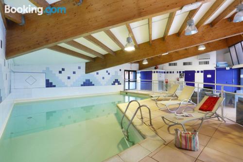 Home for 2 people in Briancon. Central location and swimming pool