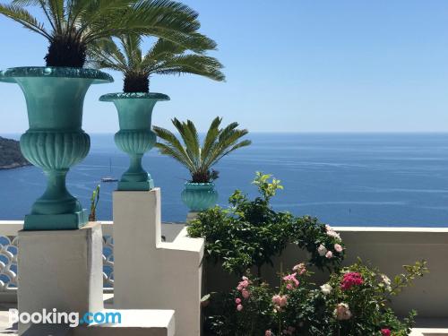 Apartamento adequado para cães à Roquebrune-Cap-Martin. Wi-fi e terraço.