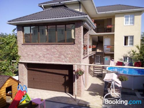 Central apartment with terrace.