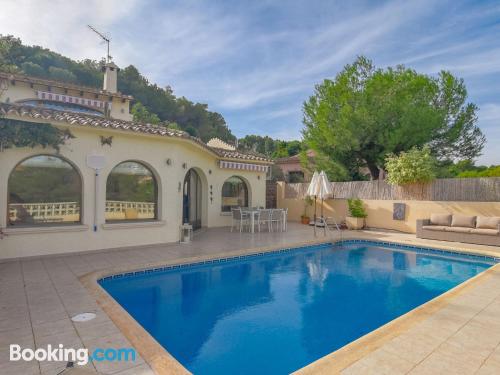 Apartment for families with pool and terrace