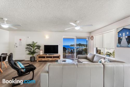 Good choice, 2 rooms. Nelson Bay at your hands!