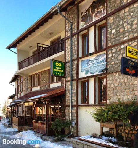 App 25m2 in Bansko. Terras en zwembad