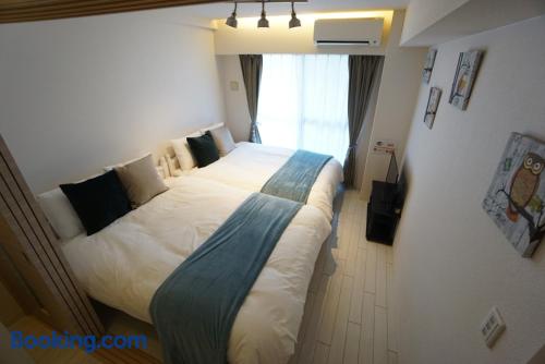 Stay cool: air-con apartment in Osaka convenient for six or more!