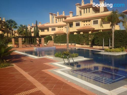 Swimming pool with air-con apartment. 104m2!