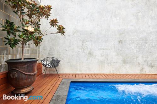 Swimming pool and internet apartment in Perth with terrace.