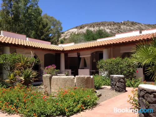 Praktische Ferienwohnung in Vulcano. W-lan und Balkon