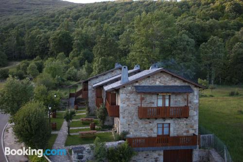 Terrace and internet place in Galende. For 2 people.