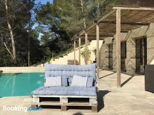 Center in Les Baux-de-Provence with terrace and pool.