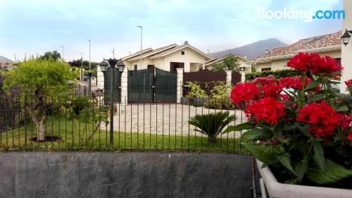 Home with terrace with swimming pool.