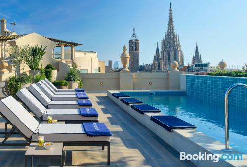 Sleep in Barcelona with swimming pool