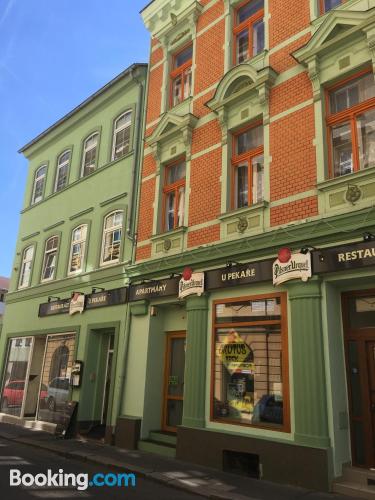 Ferienwohnung mit Internet und Terrasse. In Děčín