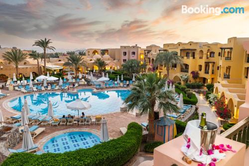 Apartamento de 21m2 em Hurghada. Terraço e piscina