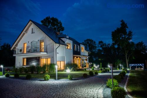 Wohnung mit Terrasse. Heizung