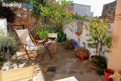 Apartamento para grupos. Terraço!.