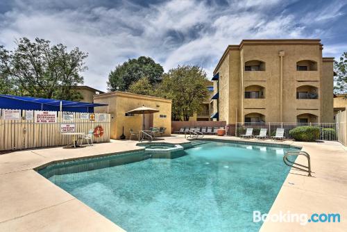 Homey place with swimming pool.