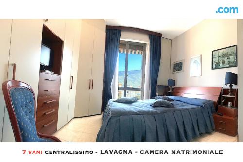 Apartamento em Lavagna, ideal para 5 ou mais