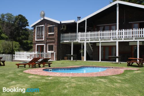 Good choice one bedroom apartment. Enjoy your swimming pool in Knysna!