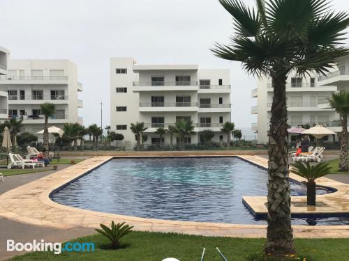 Pool and internet place in Casablanca with terrace