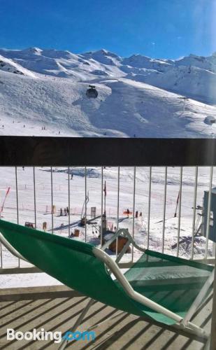 Apartamento con terraza y conexión a internet en Val Thorens. ¡27m2!