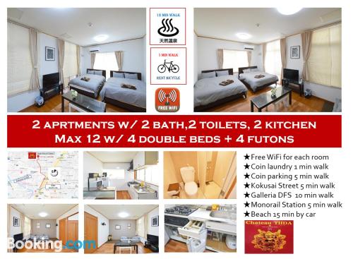 Home in Naha convenient for families.