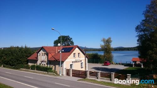 Ferienwohnung in Černá v Pošumaví. Heizung