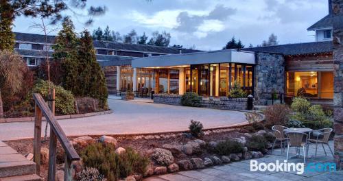 Ferienwohnung mit Terrasse. In Aviemore