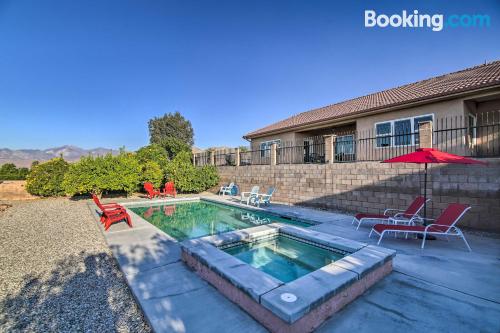 Home for 6 or more in Desert Hot Springs with pool.