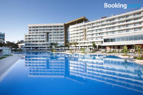 Swimming pool with air-con apartment and terrace