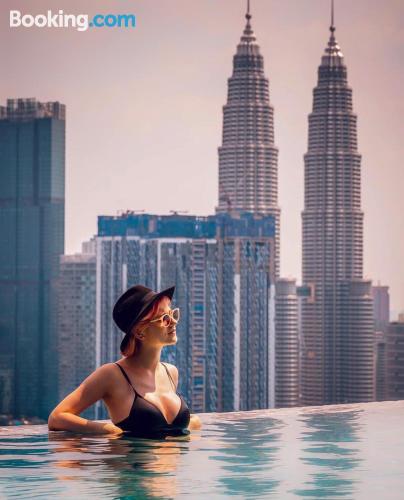 Apartamento con vistas en Kuala Lumpur.