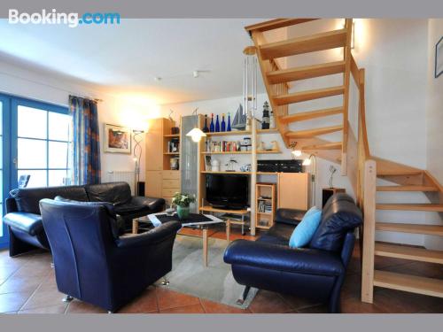 Espaçoso apartamento com 3 quartos, ideal para grupos