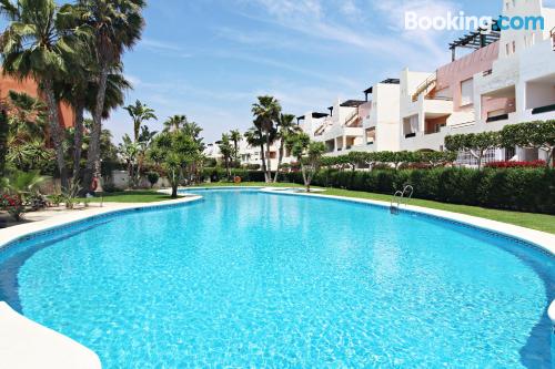 2 bedrooms home with terrace and swimming pool.