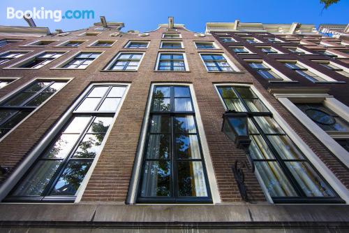 Superb location with air-con in Amsterdam and terrace