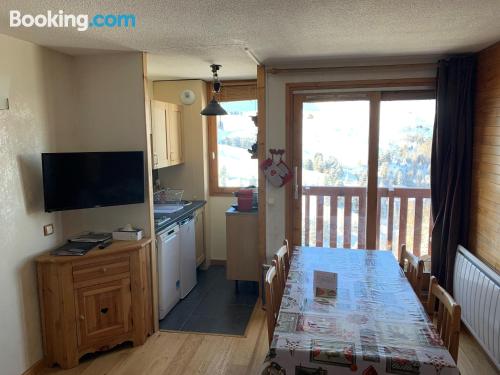 Belle Plagne apartment with heating