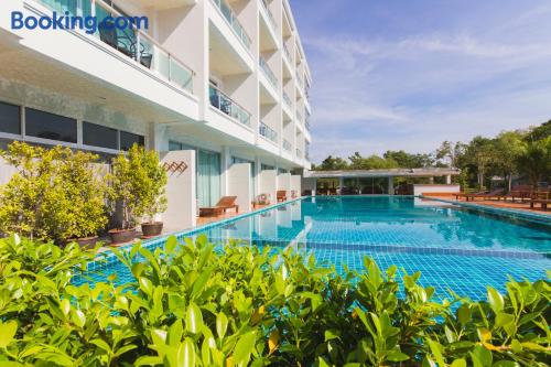 Swimming pool and internet place in Ao Nang Beach with terrace