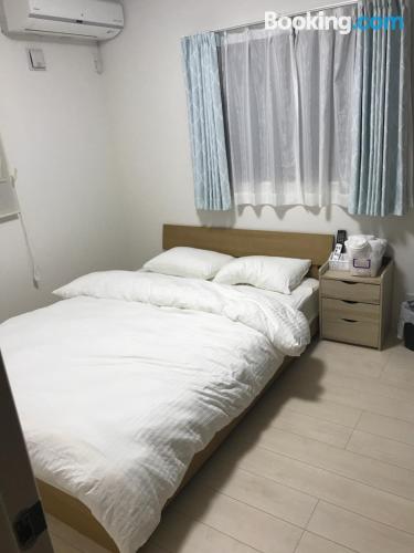 Place for two people in Tokyo. Small!