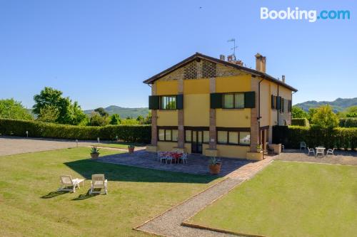 Apartment in Sasso Marconi with terrace and internet.