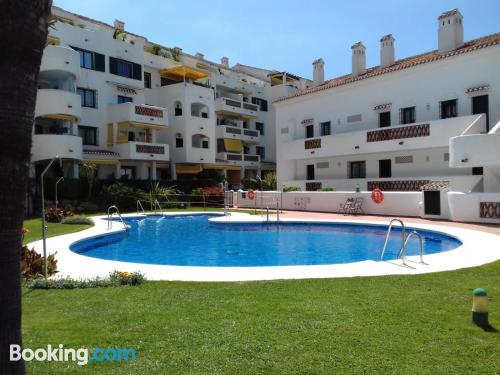 Apartment in Benalmadena with terrace and pool.