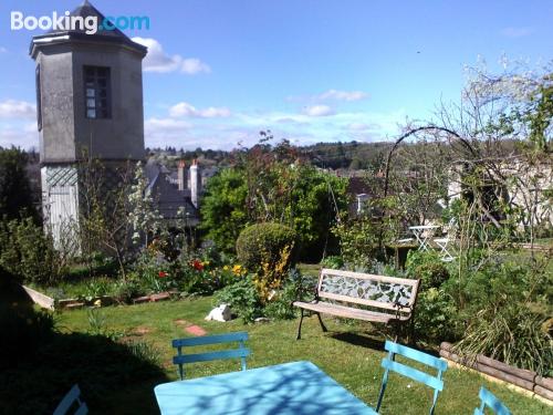 Apartamento com terraço. Perfeito duas pessoas!