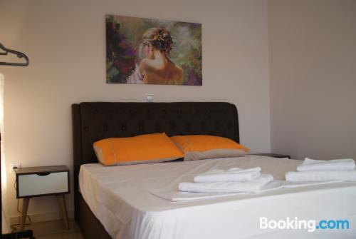 Stay cool: air-con apartment in Athens with wifi.