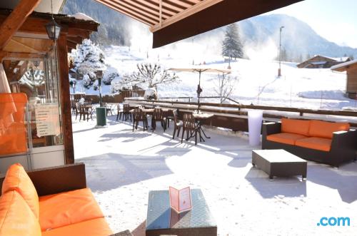 Les Contamines-Montjoie est votre!. Terrasse et wifi!.