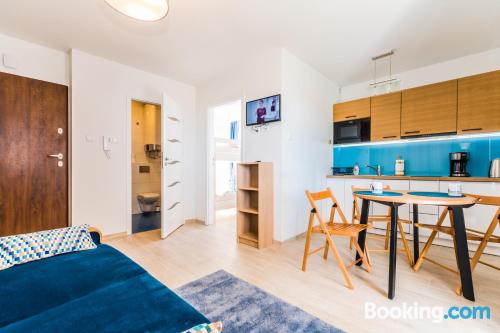 Aconchegante apartamento de 1 quarto em Sztutowo