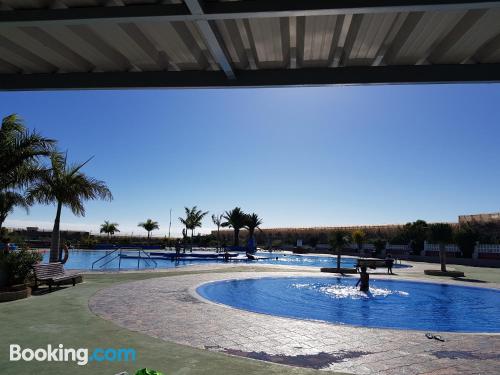 Stay cool: air-con place in Las Galletas with terrace